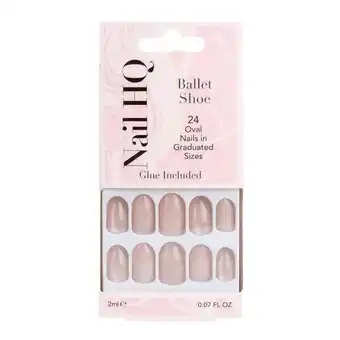 Tesco Nail HQ Oval Ballet Shoe Nails (24 Pieces) offer