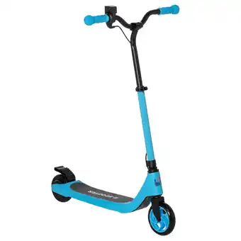 Tesco HOMCOM 120W Electric Scooter w/ Battery Level Display - Blue offer