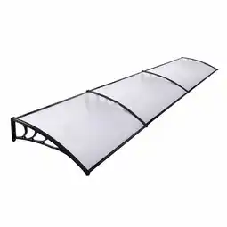 Tesco Living and Home Window Door Awning Canopy with Brackets 270cm - Black offer