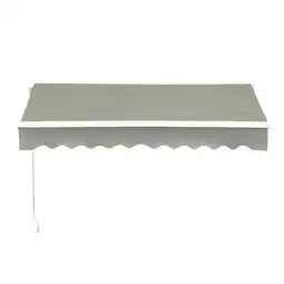 Tesco Living and Home Outdoor Retractable Patio Awning for Window and Door - Grey offer