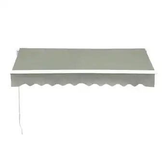 Tesco Living and Home Outdoor Retractable Patio Awning for Window and Door - Grey offer