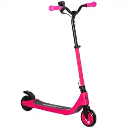 Tesco HOMCOM 120W Electric Scooter w/ Battery Level Display - Pink offer