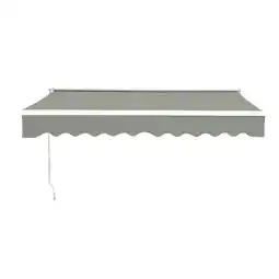 Tesco Living and Home Outdoor Retractable Patio Awning for Window and Door - 300cm W x 250cm D offer