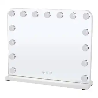 Tesco Living and Home Hollywood LED Makeup Vanity Mirror Dimmable 15 Bulbs offer