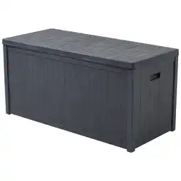 Tesco Living and Home Garden Storage Box Waterproof Container - Grey offer