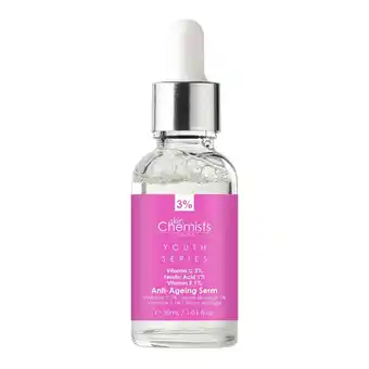 Tesco skinChemists Youth Series Anti-Ageing Serum Vitamin C 3%, Ferulic Acid 1%, Vitamin E 1% 30ml offer