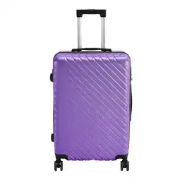 Tesco Living and Home Lightweight Travel Suitcase with Spinner Wheels - 24 Purple offer