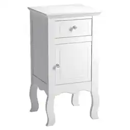 Tesco Living and Home Wooden Bedside Side Table Nightstand with Drawer offer