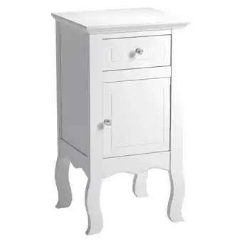 Tesco Living and Home Wooden Bedside Side Table Nightstand with Drawer offer