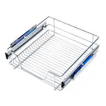 Tesco Living and Home Pull-out Metal Wire Basket Organizer for Kitchen offer