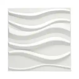 Tesco Living and Home 12-Pack 3D PVC Wave Wall Panels Decorative Tiles offer