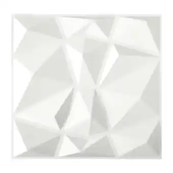 Tesco Living and Home 12-Pack 3D PVC Diamond Wall Panels offer