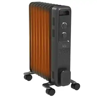 Tesco HOMCOM Oil Filled Radiator Portable Space Heater W/ 9 Fin offer