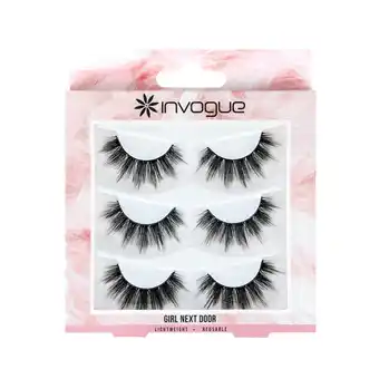 Tesco Invogue Multipack Lashes - Girl Next Door offer