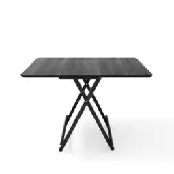 Tesco Living and Home Folding Wooden Dining Table - Black - 60*100cm offer