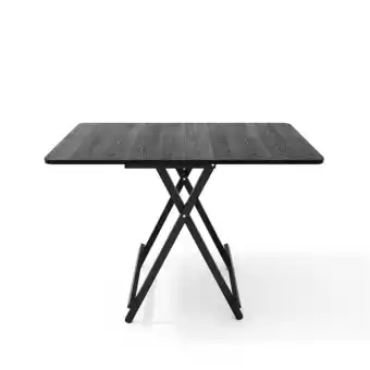 Tesco Living and Home Folding Wooden Dining Table - Black - 60*100cm offer