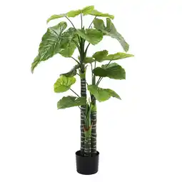 Tesco Living and Home Artificial Tropical Plant Decoration with Plastic Flowerpot offer