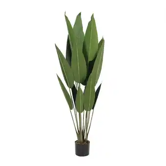 Tesco Living and Home Artificial Decorative Bird of Paradise Plant in Pot- 160cm offer