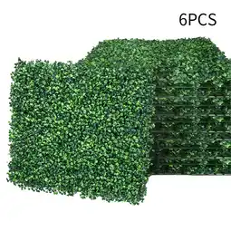 Tesco Living and Home 6Pcs Decorative Artificial Plant Wall for Indoor Outdoor - 40x60cm offer