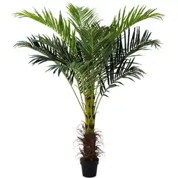 Tesco Living and Home Artificial Palm Tree Greenery Decoration - 180cm offer