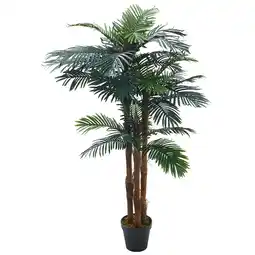 Tesco Living and Home Large Artificial Palm Tree Fake Plant in Pot - 180cm offer