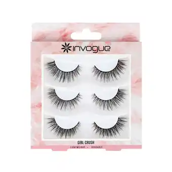 Tesco Invogue Multipack Lashes - Girl Crush offer