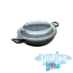 Tesco Prestige Wok Pan with Silicone Insert 4 in 1 Non Stick Cookware Set - 26 cm offer