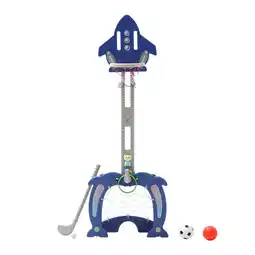 Tesco Living and Home Basketball Golf Ring Toss Activity Centre for Kids offer