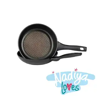 Tesco Prestige Nesting Cookware Frying Pan with Multi Size Lid - 24 & 26cm - Pack of 2 offer