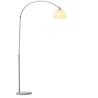 Tesco Living and Home Arched Floor Lamp with Marble Base - White offer