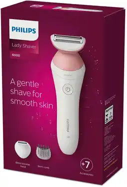 Tesco Philips BRL146/00 Series 6000 Wet & Dry Cordless Lady Shaver offer