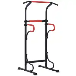 Tesco HOMCOM Steel Multi-Use Exercise Power Tower Station Adjustable Height offer