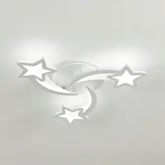 Tesco Living and Home Childlike Shooting Stars Dimmable LED Ceiling Light - White offer