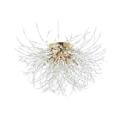 Tesco Living and Home Sputnik Flush Mount Ceiling Light - Gold offer