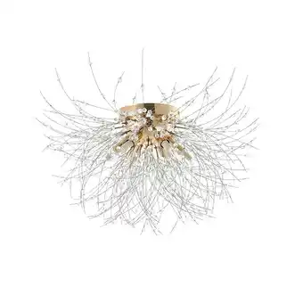 Tesco Living and Home Sputnik Flush Mount Ceiling Light - Gold offer