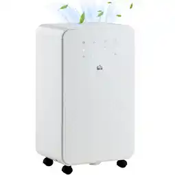 Tesco HOMCOM 12L/Day Protable Quiet Air Dehumidifier, Timer, 5 Modes offer