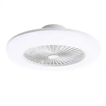 Tesco Living and Home Round LED Ceiling Fan Light with Remote - White offer