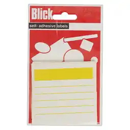 Tesco Blick Self Adhesive Stickers, 70mm x 70mm, Diskette, 20 Labels offer