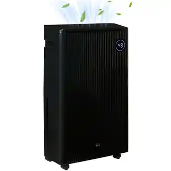 Tesco HOMCOM 16L/Day Quiet Air Dehumidifier with Purifier, UVC, Timer, Black offer