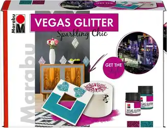 Tesco Marabu Vegas Glitter Set City Life, Multicoloured, Single Set offer