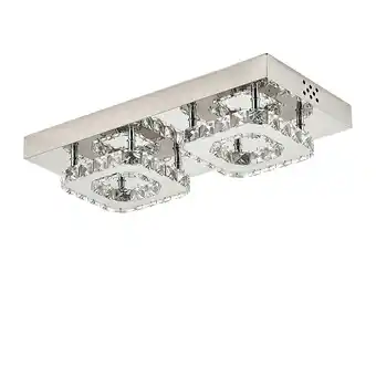 Tesco Living and Home Modern Crystal LED Ceiling Light for Hallways offer