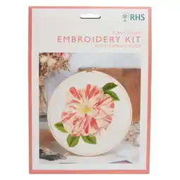 Tesco RHS Embroidery Kit, Multicoloured, 8, Plant Study offer