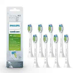 Tesco Philips Sonicare W2 HX6068/12 Optimal White Brush Heads 8 pack White offer