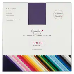 Tesco Papermania Premium Colossal Cardstock, Multicoloured, 12 x 12, 75 Sheets offer