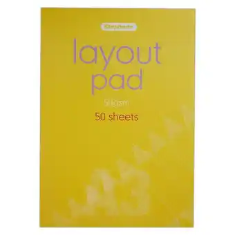 Tesco Stephens Layout Pad 50gsm, 50 Sheets, White, A3 offer