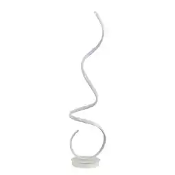 Tesco Living and Home LED Spiral Floor Lamp with White Light - White offer