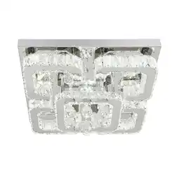 Tesco Living and Home Modern Fancy Crystal LED Flush Mount Ceiling Light Fixture offer