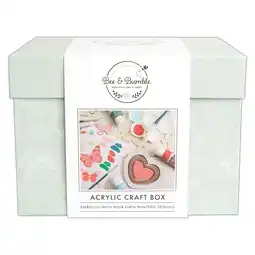 Tesco Bee & Bumble Acrylic Craft Box, Multicoloured, Single Craft Kit offer