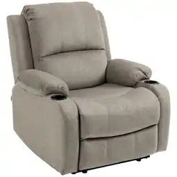 Tesco HOMCOM Recliner Armchair for Living Room w/ Cup Holder offer