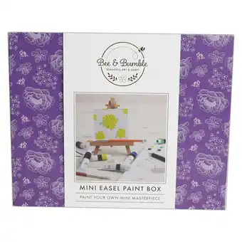 Tesco Bee & Bumble Mini Easel Paint Box, Multicoloured, Single Craft Kit offer